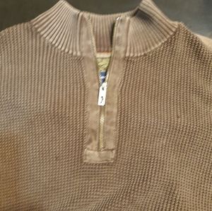 Tommy bahama 1/4 Zip Sweater XLT Brown